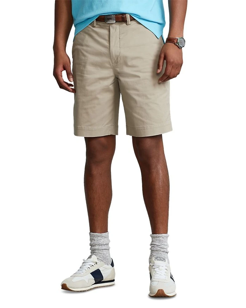 Cotton Blend Regular Fit Chino Shorts