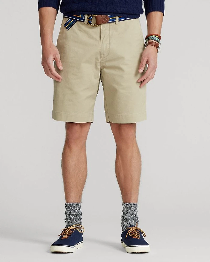 Cotton Blend Regular Fit Chino Shorts