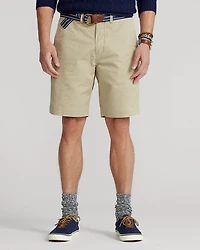 Cotton Blend Regular Fit Chino Shorts