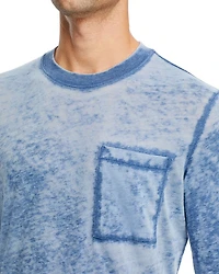 Burnout Long Sleeve Pocket Tee