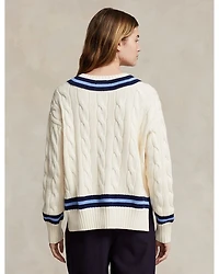 Cotton Boxy Cable Knit Sweater