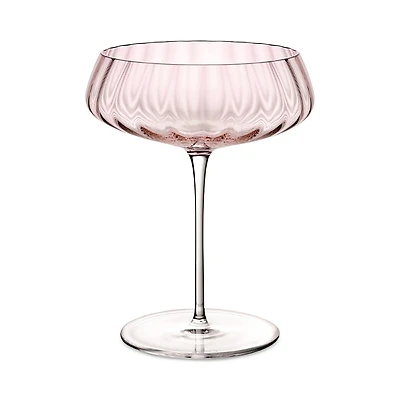 Nude Glass Round Up Dusty Rose Coupe Glasses, Set of 2
