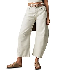 Free People We The Good Luck Mid Rise Barrel Jeans