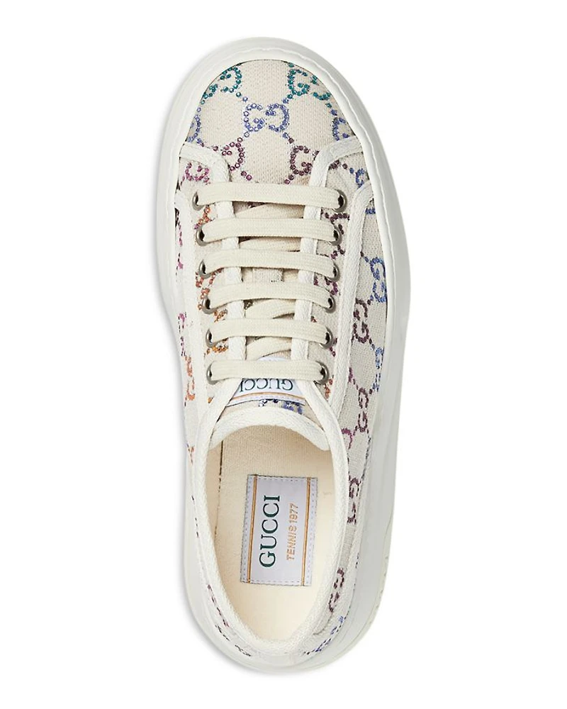 Women's Lace Up Low Top Platform Sneakers