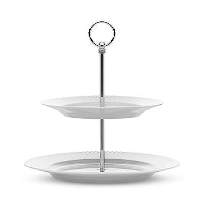 Rosendahl Lyngby Porcelain Rhombe Etagere, White