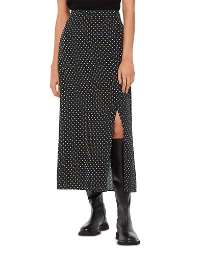 Scattered Hearts Midi Skirt