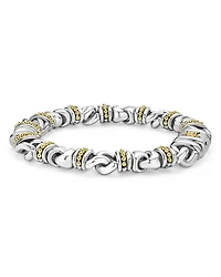 Men's 18K Yellow Gold & Sterling Silver Anthem Beaded Link Bracelet - Exclusive