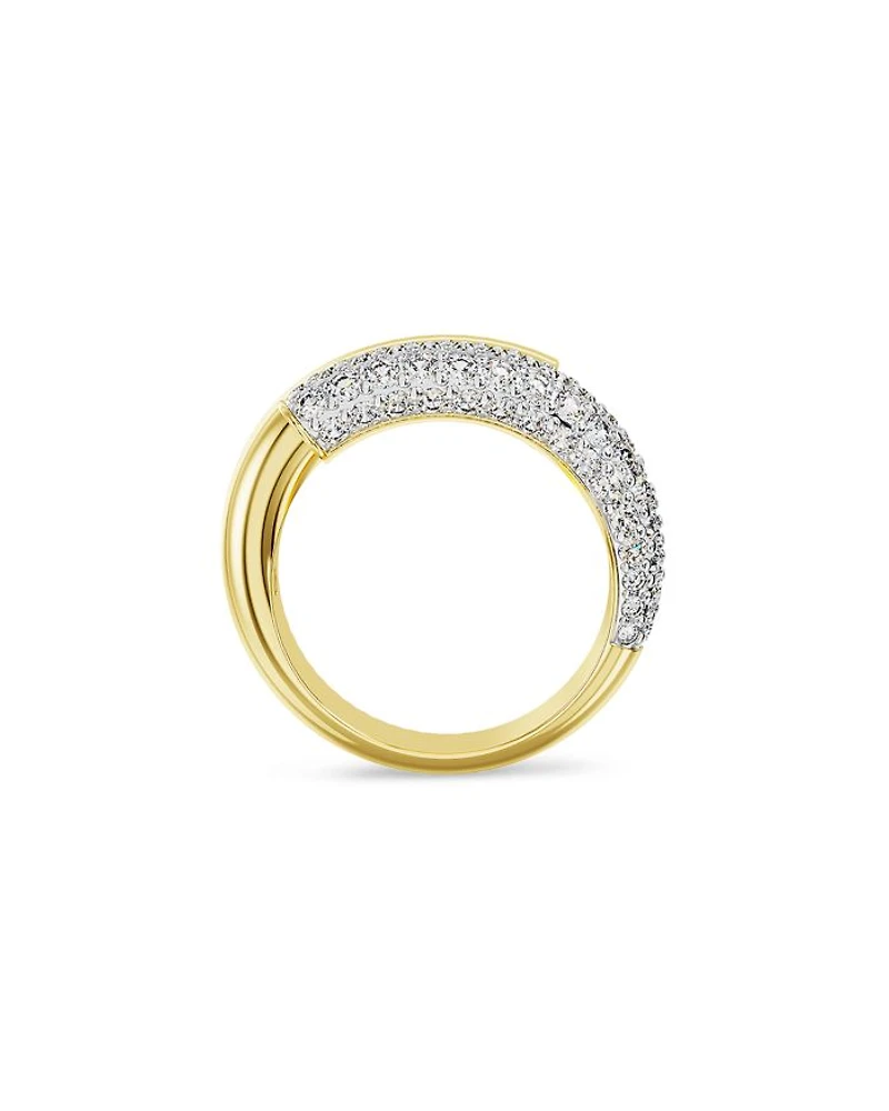 Dextera Crystal Bypass Ring