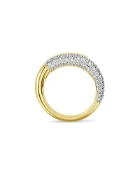 Dextera Crystal Bypass Ring