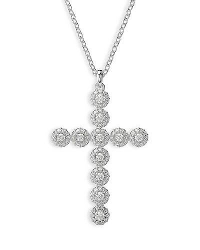 Swarovski Insigne Crystal Cross Pendant Necklace, 15.75-18.5