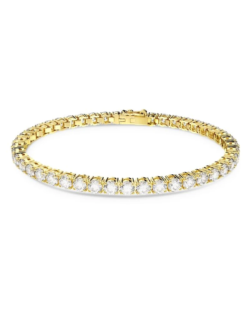 Matrix Tennis Bracelet Gold Tone