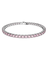 Swarovski Matrix Pink Crystal Extra Large Tennis Bracelet