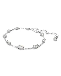 Mesmera Mixed Cut Scatter Bracelet in Rhodium Plated