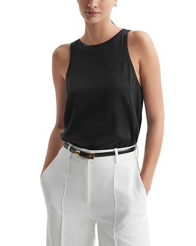 Gene High Neck Sleeveless Top