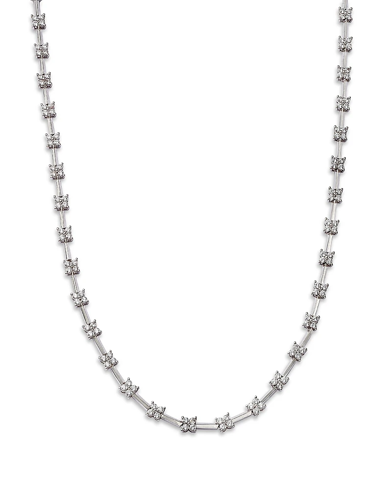 Bloomingdale's Fine Collection Diamond Station Collar Necklace