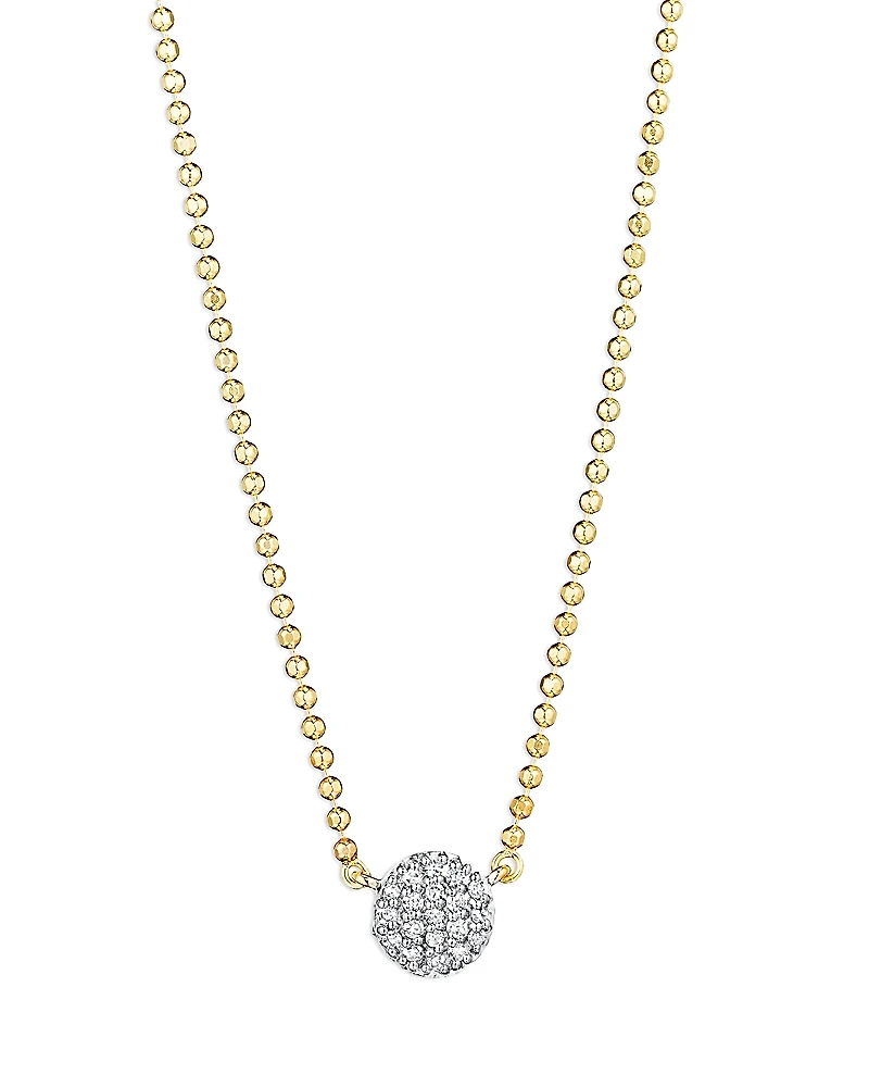 Phillips House Rhodium & 14K Yellow Gold Diamond Micro Infinity Necklace, 16-18