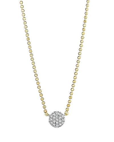 Phillips House Rhodium & 14K Yellow Gold Diamond Micro Infinity Necklace, 16-18
