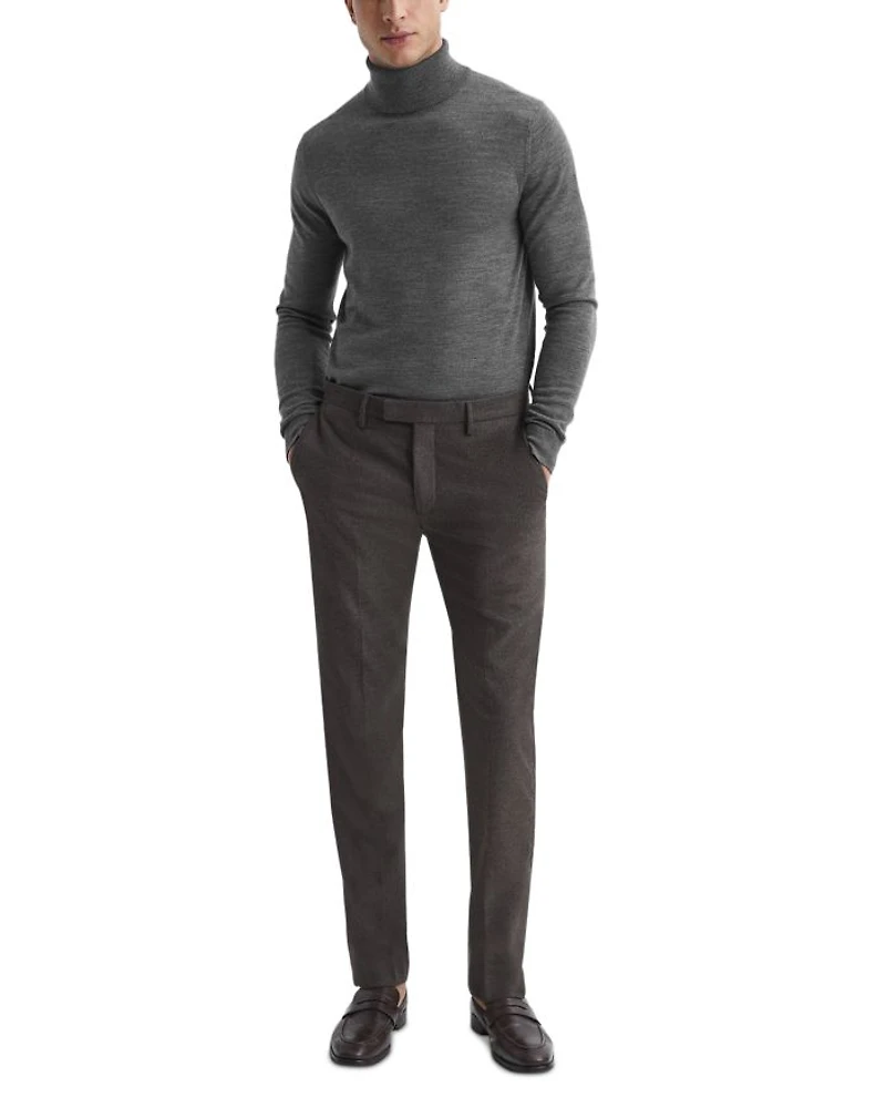 Caine Merino Wool Slim Fit Turtleneck Sweater