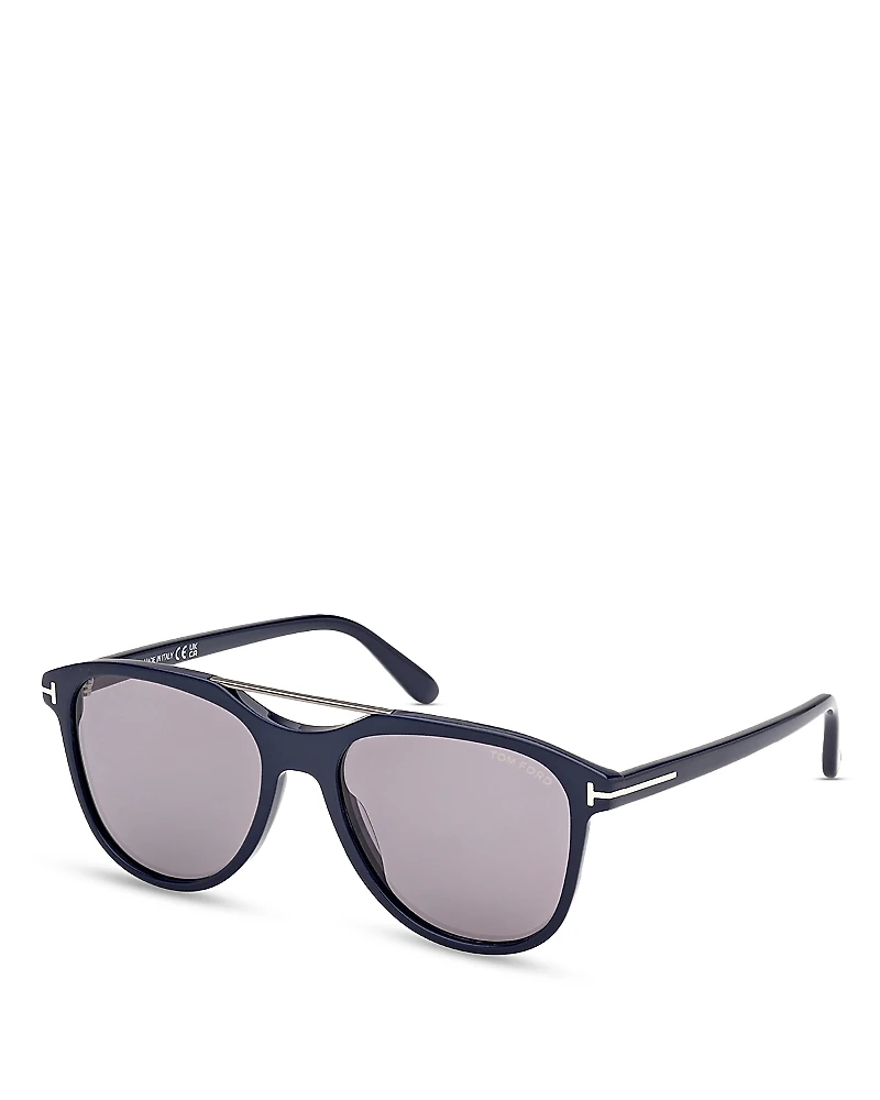 Tom Ford Damian 02 Pilot Sunglasses, 54mm