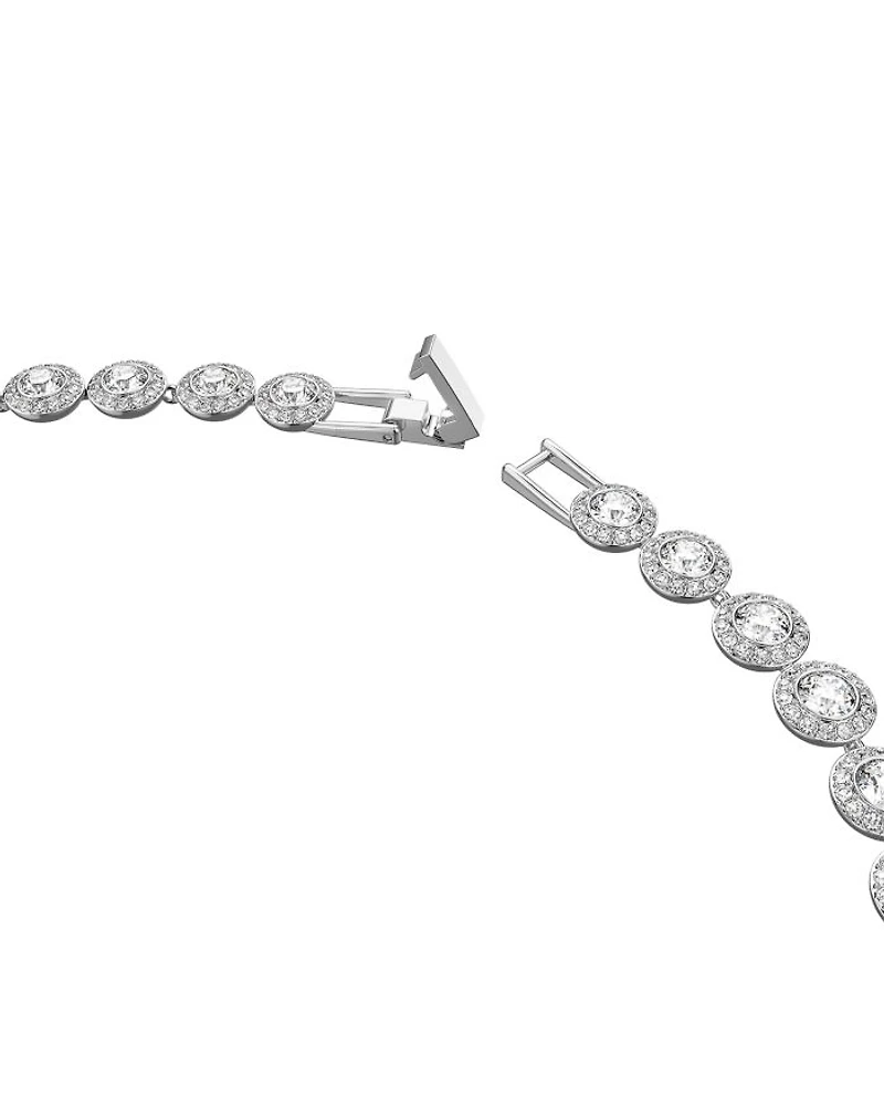 Una Necklace, Bracelet & Stud Earrings Set in Rhodium Plated