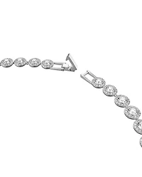 Una Necklace, Bracelet & Stud Earrings Set in Rhodium Plated