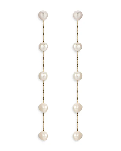 Ettika Cultured Freshwater Pearl Delicate Drop Earrings