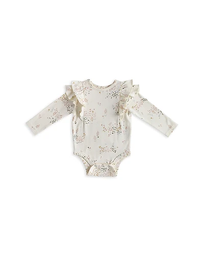 Pehr Unisex Flower Patch Flutter One Piece Bodysuit