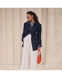 Knit Double Breasted Blazer