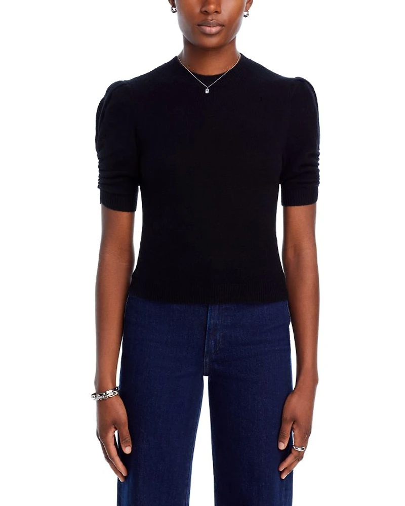 Ruched Puff Sleeve Sweater