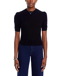 Ruched Puff Sleeve Sweater