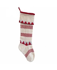 Knit Geometric Stocking 18"