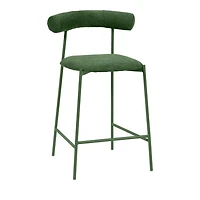 Liliana Performance Velvet Counter Stool Mauve