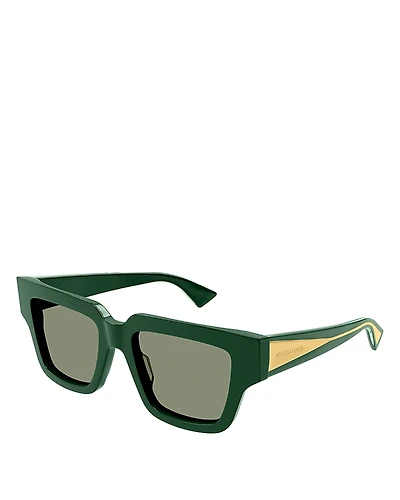 Bottega Veneta Triangle Squared Sunglasses, 52mm