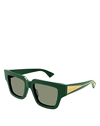 Bottega Veneta Triangle Squared Sunglasses, 52mm
