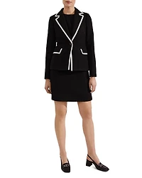 Cici Tipped Tweed Jacket