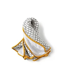 Malabar Baby Unisex Handmade Block-Printed Plush Cotton Hooded Towels - Baby, Little Kid, Big Kid