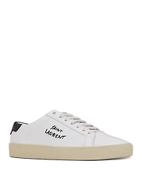 Saint Laurent Women's Court Classic Sl/06 Embroidered Sneakers