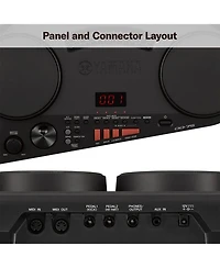 DD75AD Portable Digital Drum Kit with Drum Sticks and 2 Foot Pedals
