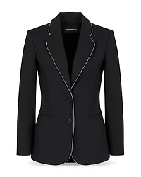 Contrast Piping Blazer