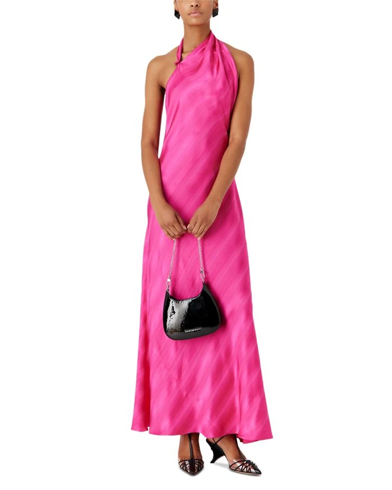 Wrap Neck Maxi Dress