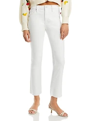 Aqua Cropped Flare Leg Jeans