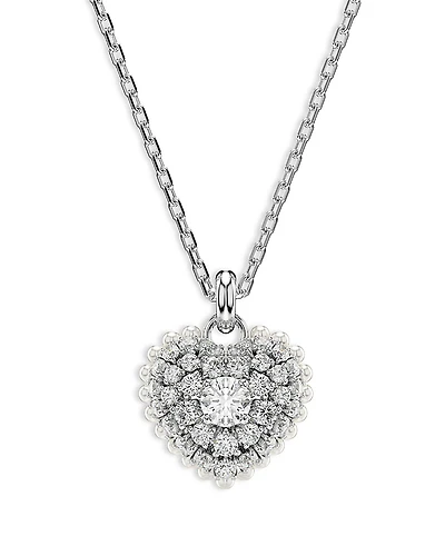 Swarovski Idyllia Heart Pendant Necklace, 15