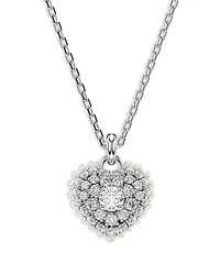 Swarovski Idyllia Heart Pendant Necklace, 15