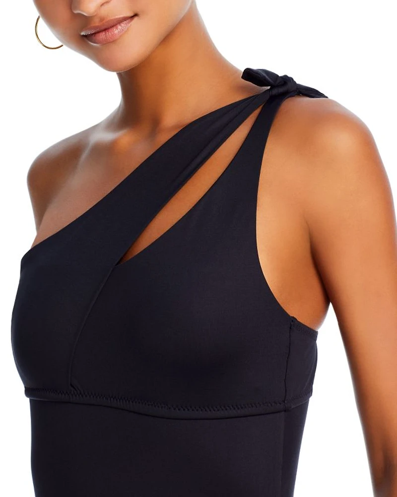 Asymmetric Cutout One Piece Swimsuit