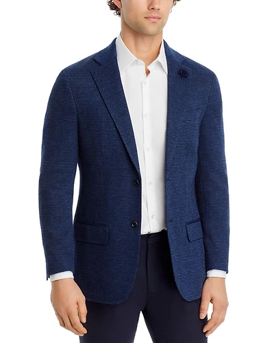 New York Plaid Jersey Regular Fit Sport Coat