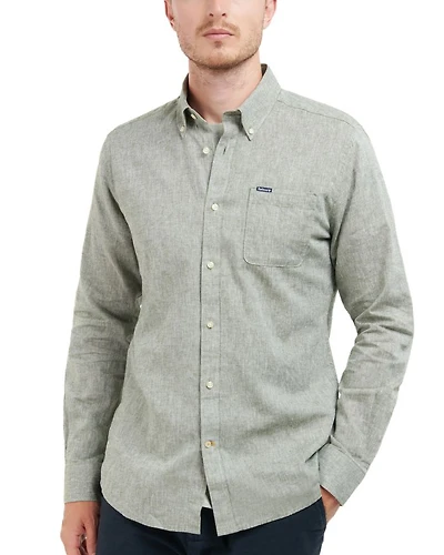Nelson Tailored Fit Long Sleeve Button Down Shirt