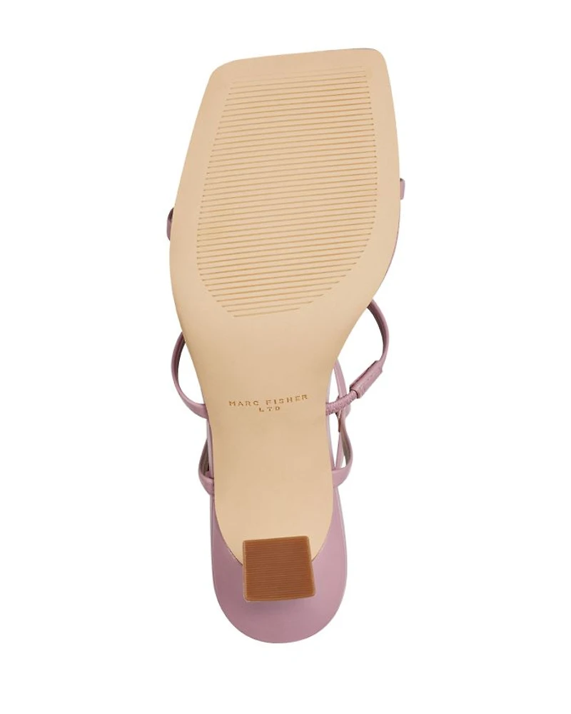 Women's Dennie Square Toe Strappy Mid Heel Sandals
