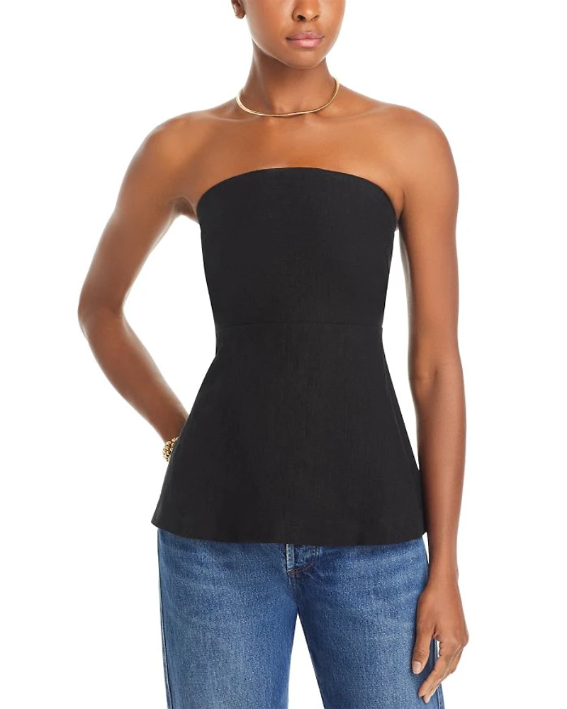 Barbara Smocked Strapless Top