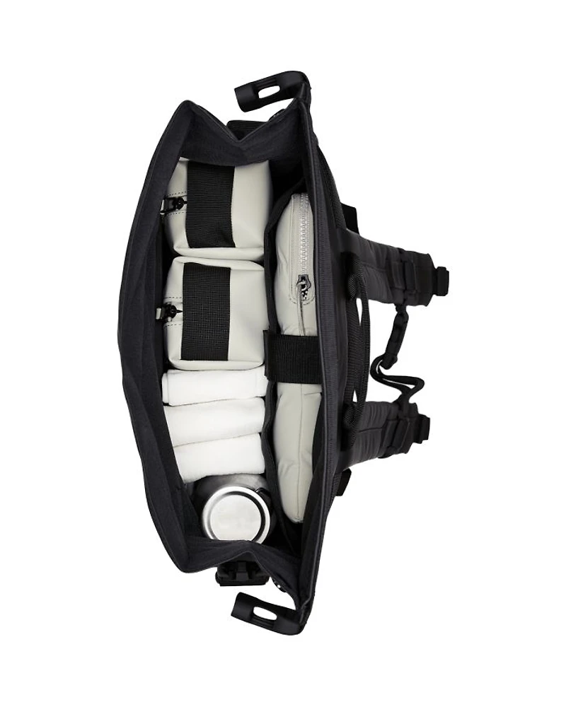 Trail Faux Leather Roll Top Backpack
