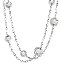 David Yurman Pearl Classics Station Chain Necklace
